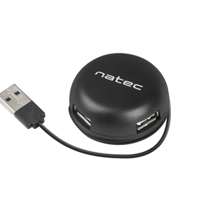 Natec usb 2.0 hub bumblebee 4-port black