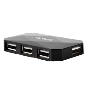 Natec HUB Locust USB 2.0 4-Port Black