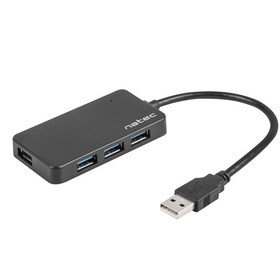 Natec HUB Moth USB 3.0 4-Port Black