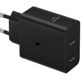 Samsung Power Adapter Duo 2x USB-C 50W - black